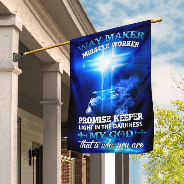 Way Maker Miracle Worker Jesus Christ Flag