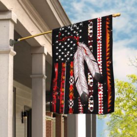 Native American Flag Four Directions Feather LNT343F