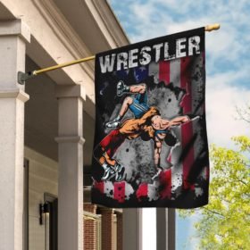 Wrestler Wrestling Flag