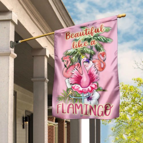 Beautiful Like A Flamingo Flag - Flagwix