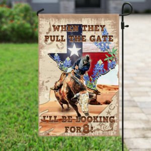 Texas Bull Riding Flag