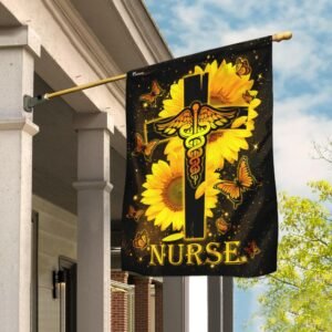 Nurse Sunflowers Flag