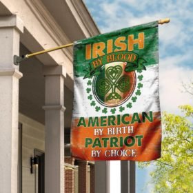 Personalized Irish By Blood American By Birth Patriot By Choice Zip Hoodie MLH1115ZHCT
