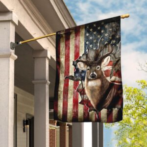 Deer America US Flag
