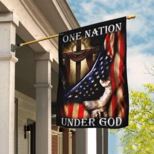One Nation Under God. American US Flag