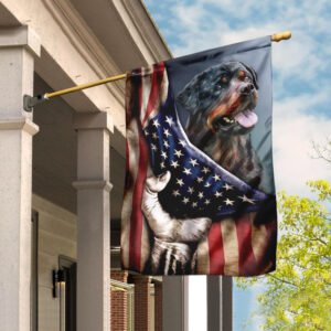 Rottweiler American U.S. Flag