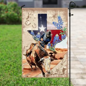 Texas Bull Riding Flag