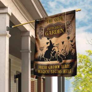 The Olde Witches' Garden Flag