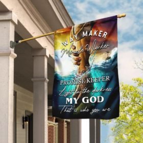 Jesus - Way Maker Miracle Worker Promise Keeper Light In The Darkness Flag