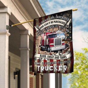 Truck Driver. Trucker American US Flag