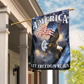 America Let Freedom Reign Flag