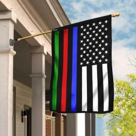 Police Fire Military Flag Flagwix™ Police Military And Fire Thin Line 9/11 Flag QNN544F