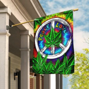 Peace, Love Hippie Flag