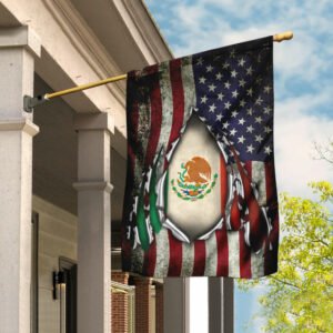 Proud To Be Mexican American Flag