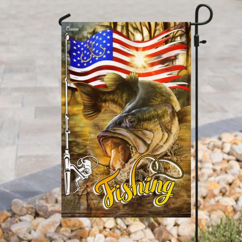 Fishing American Flag - Flagwix
