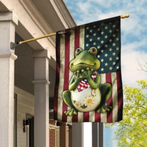 Frog American Flag