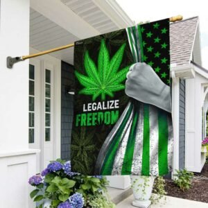 Legalize Freedom Green Cannabis Flag