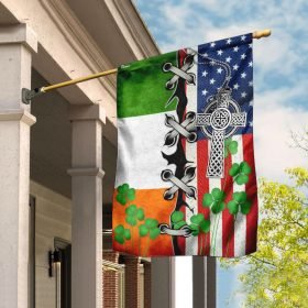 Irish And American Flag