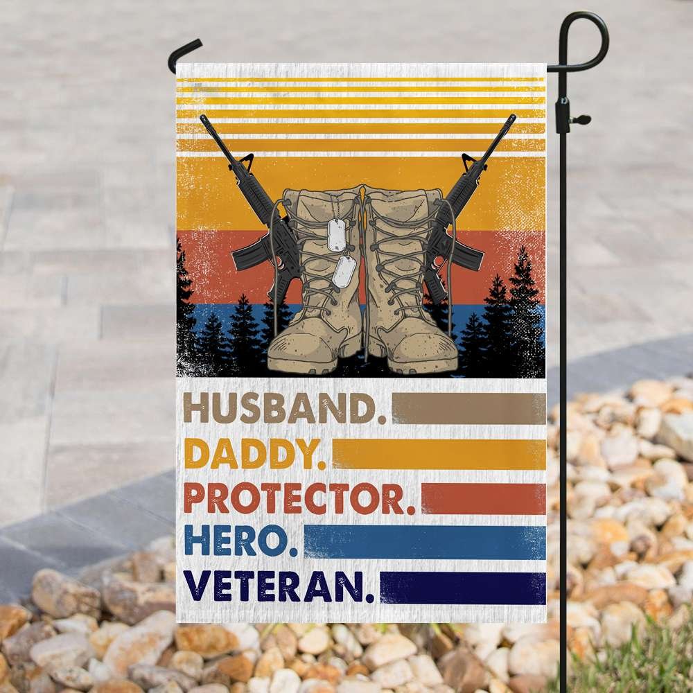 Free Free Husband Daddy Protector Hero Veteran Flag Svg SVG PNG EPS DXF File