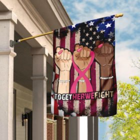 Together We Fight Breast Cancer Flagwix™ Impressive Flag For Her