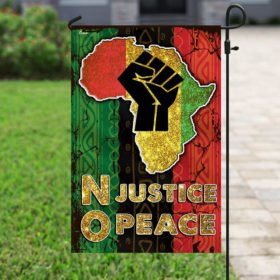 No Justice No Peace Africa Flag