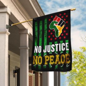 No Justice No Peace. Juneteenth Flag