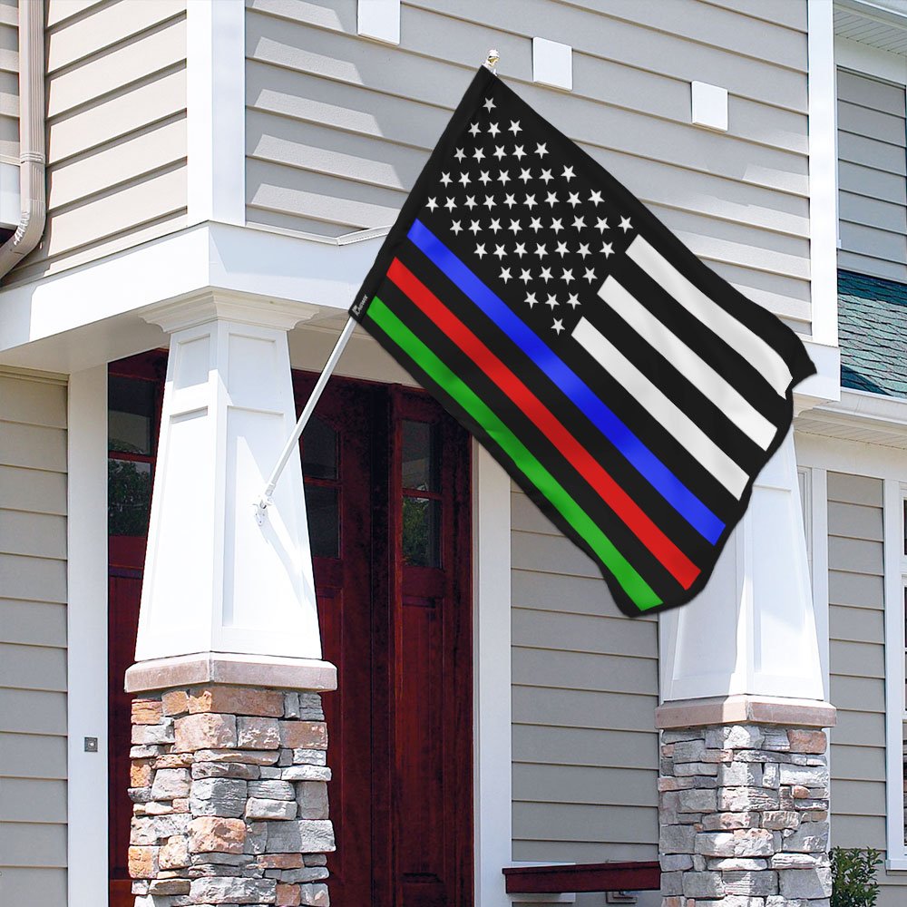 Police Military and Fire Thin Line American Flag - Flagwix