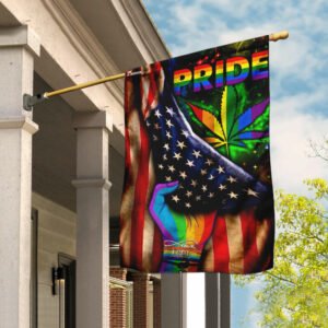 LGBT Pride Pot Leaf Flag
