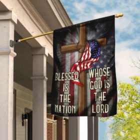 Blessed Is The Nation Whose God Is The Lord Flag