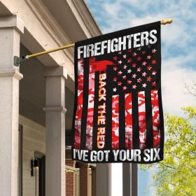 Firefighter - Back The Red Flag