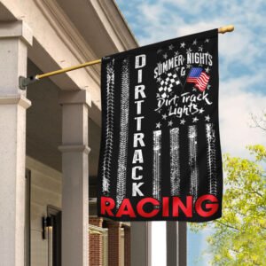 Dirt Track Racing - Summer Nights & Dirt Track Lights Flag