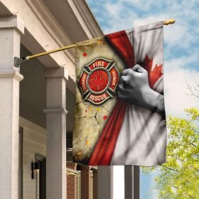 Canadian Firefighter - Courage Honor Rescue Flag