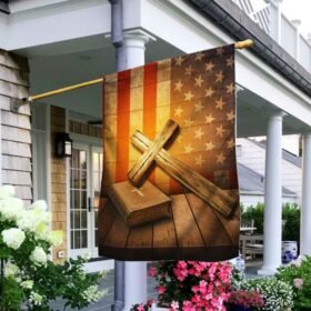 Christian Cross America Flag