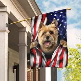 Cairn Terrier American US Flag