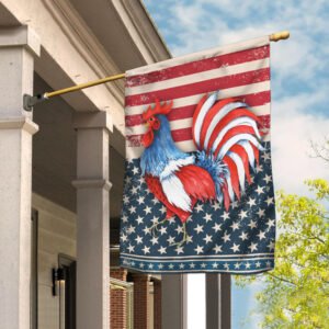 Rooster American US Flag