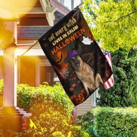 German Shepherd Not Every Witch Lives In Salem Flag