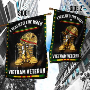 I Walked The Walk Vietnam Veteran Flag