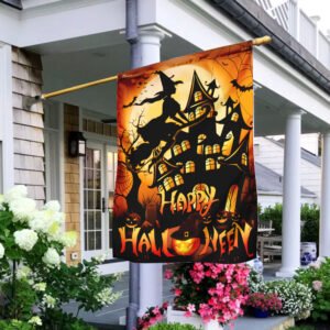 Happy Halloween Witch Flag