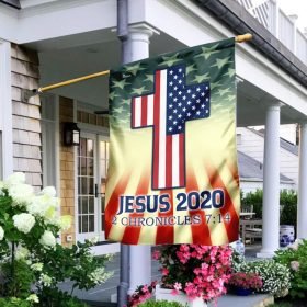 Jesus 2020 2 Chronicles 7:14 Flag