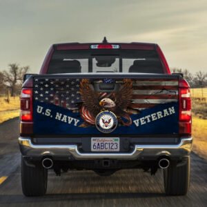 U.S Navy Veteran Truck Tailgate Decal Sticker Wrap