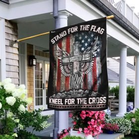 Stand For The Flag. Kneel For The Cross Flag