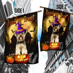 Halloween Trick Or Treat Flag Flagwix™ Yorkshire Terrier Flag