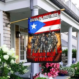 Band Of Brothers Puerto Rico Veterans Flag