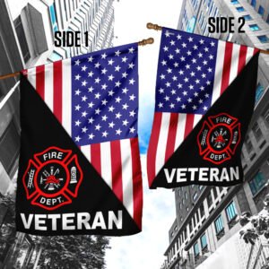 Veteran To Firefighter Flagwix™ American US Flag