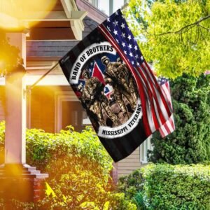 Band Of Brothers Mississippi Veterans America Flag