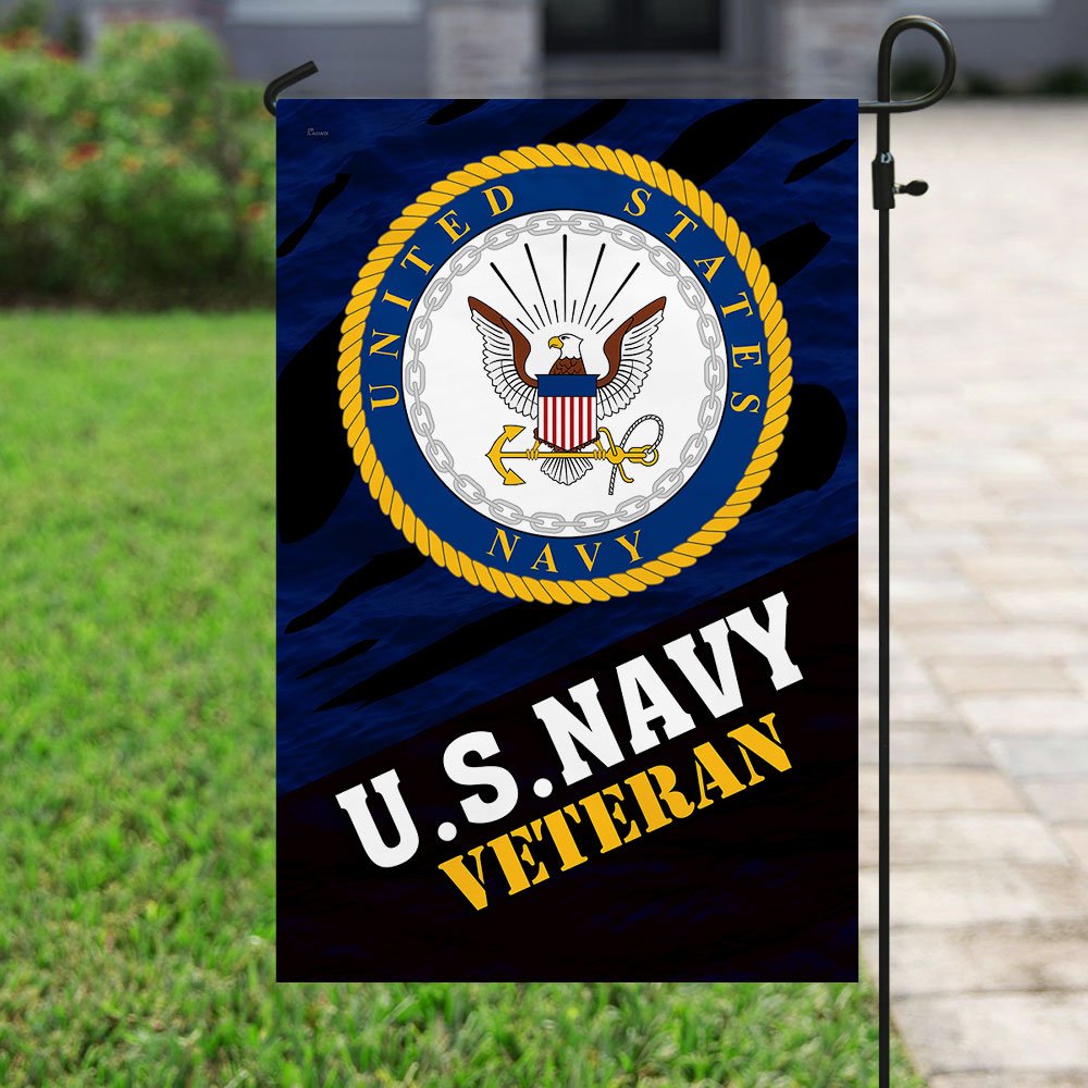 WinCraft US Navy Veteran Garden Flag 