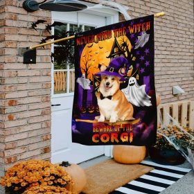 Never Mind The Witch Beware Of The Corgi Flag