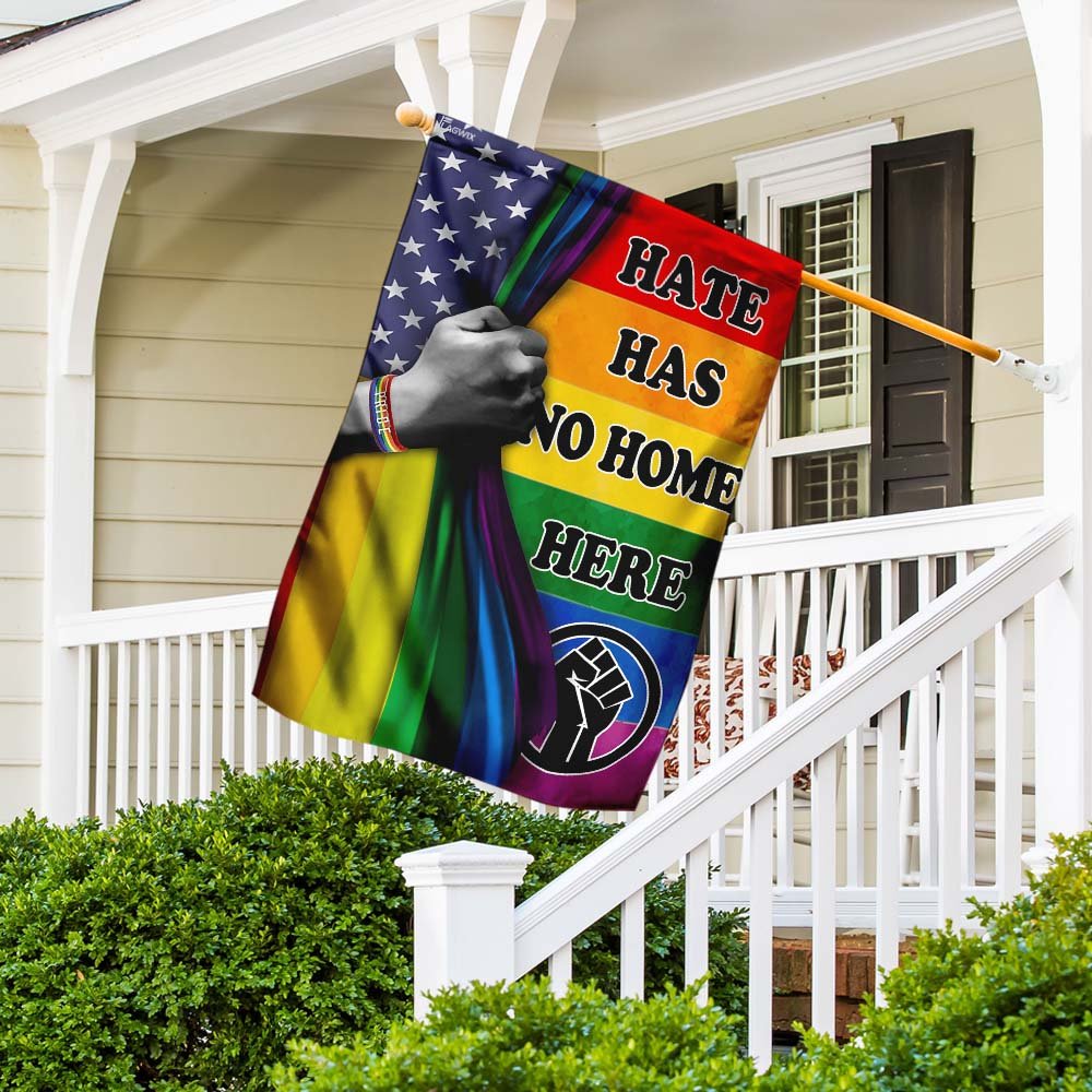 Details about   Hate Has No Home Here Garden Flag/House Flag Gift For LGBT Friends 