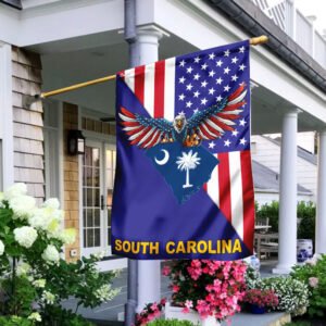 US State South Carolina American Eagle Flag