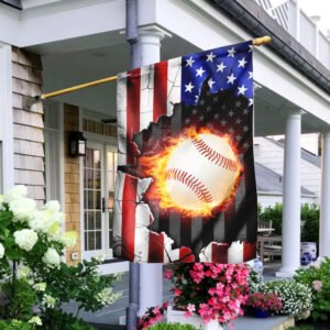 Baseball American US Flag